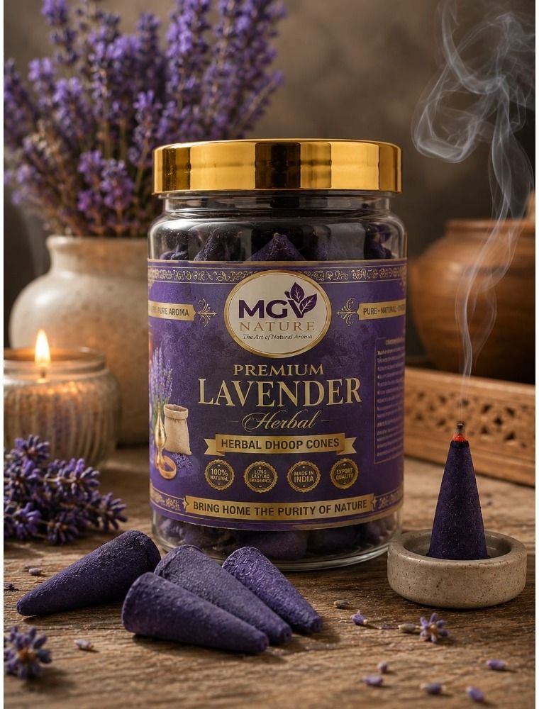 Lavender Herbal Dhoop Cones